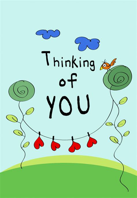 Printable Thinking Of You Card
